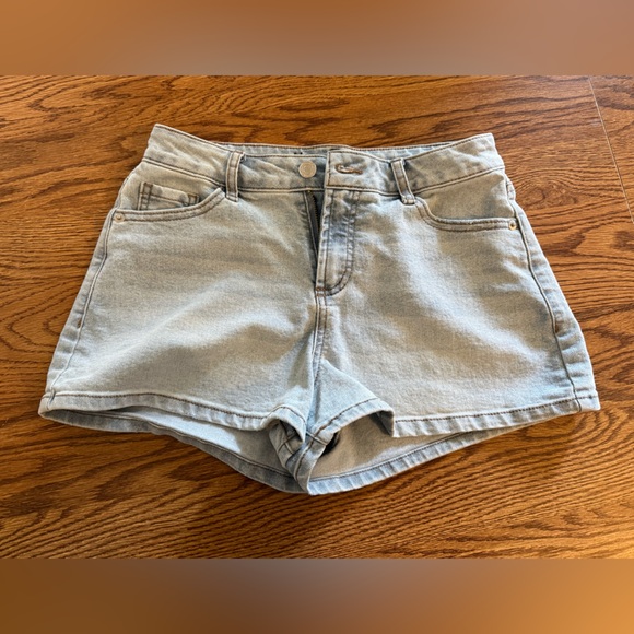 No Boundaries Pants - No Boundaries Light Blue High-Rise Denim Shorts